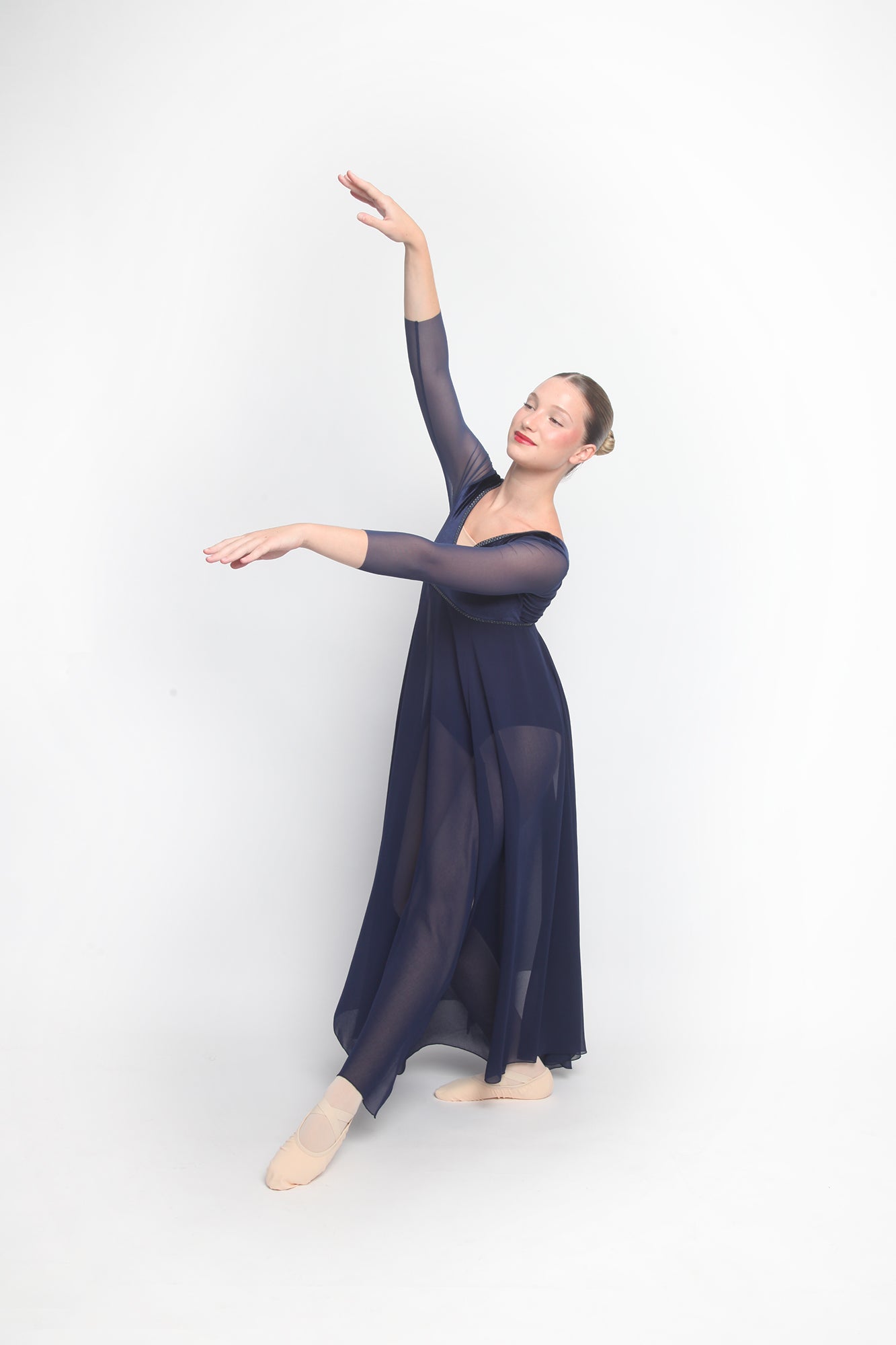 Vestido Adagio manga larga