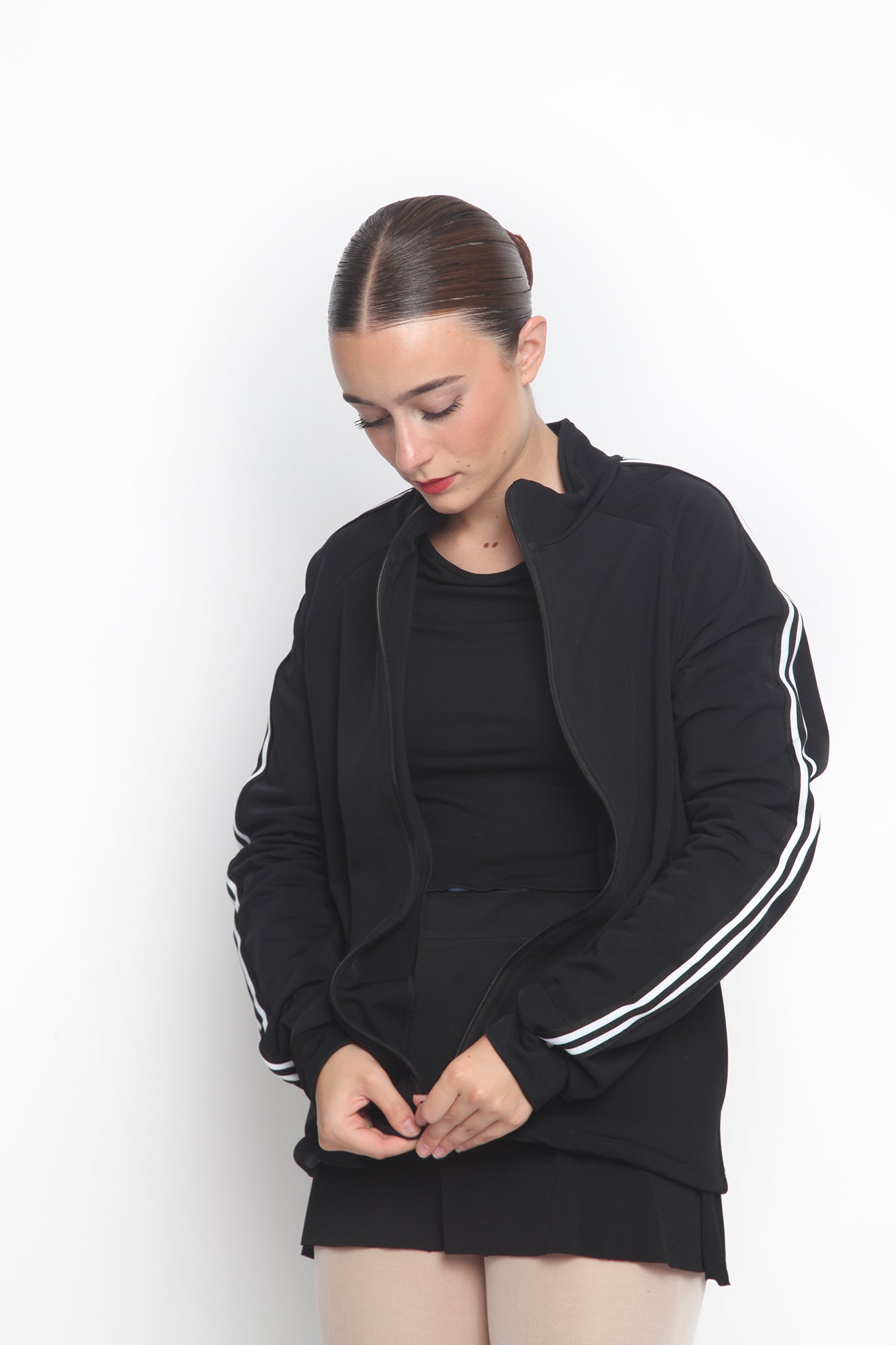 Chaqueta Cremallera Licra Perchada