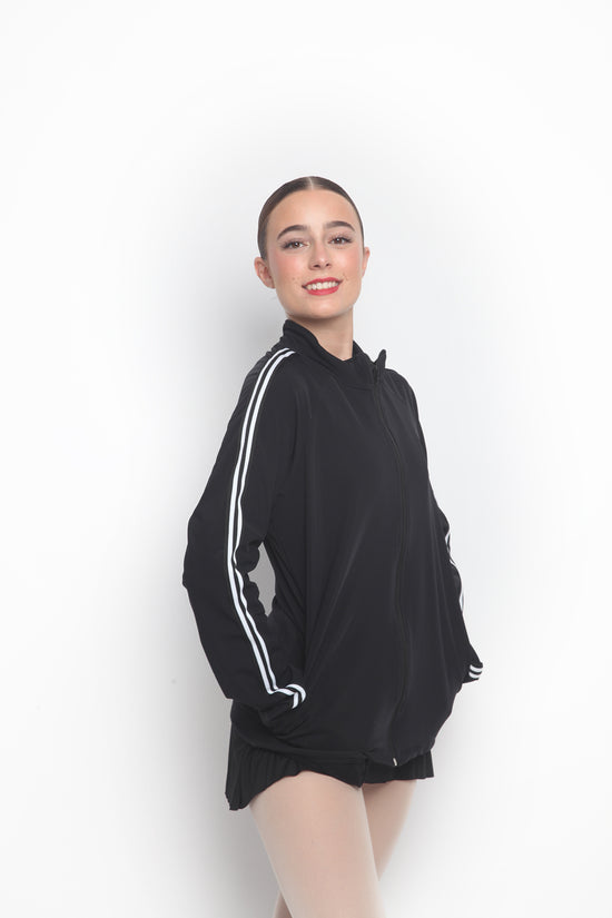 Chaqueta Cremallera con raya