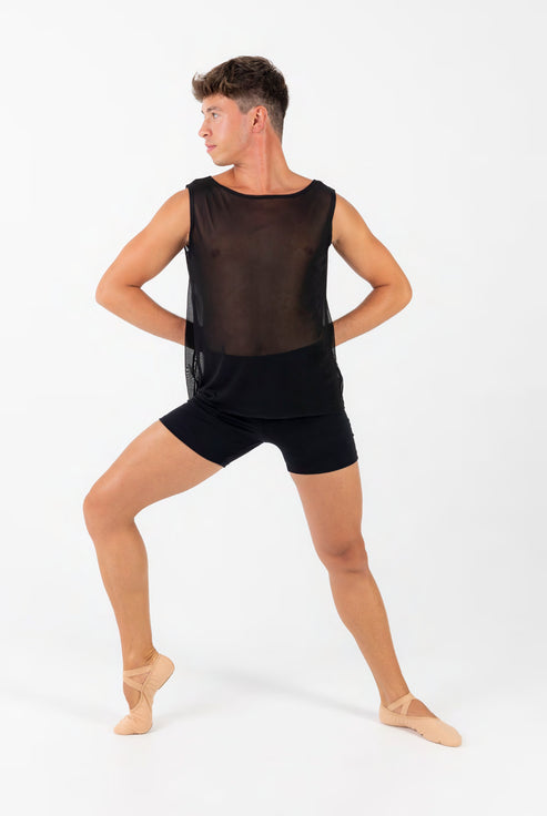 Camiseta tirante ancho transparencia