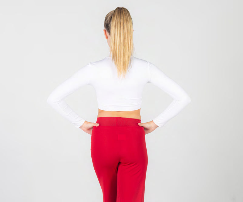 Top Crop Manga Larga